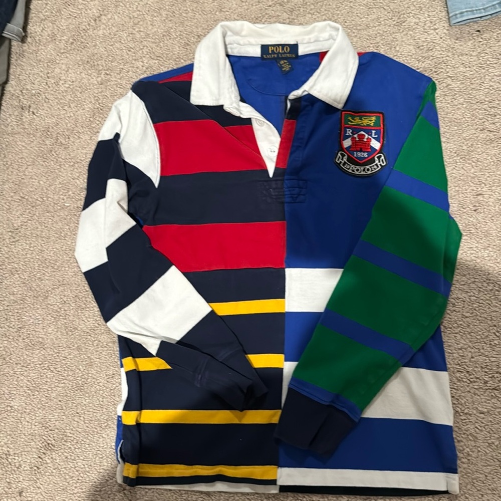 Boys polo strip shirt